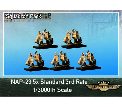 NAP-23 1/3000th scale Standard 3rd Rate Ships 2 deckers