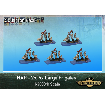 NAP-25 1/3000th Scale Ships -  Large Frigates