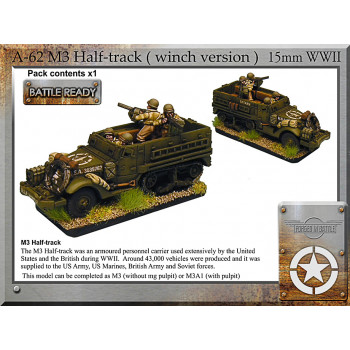 REF.NO.KP33 M3A-1 75MM HALF TRACK UNITED STATES ARMY ATLAS EDITIONS 1:43 
