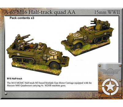 A-65 M16 halftrack quad AA x3