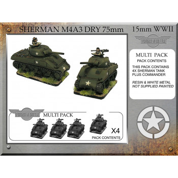 A-22 Sherman M4A3 dry 75mm (4 tanks)