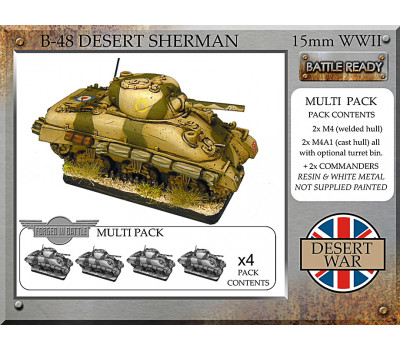 B-48 British desert Sherman x 4