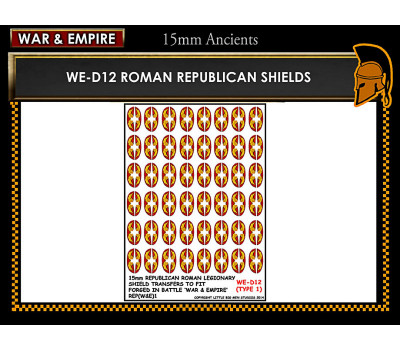 WE-D12 Republican Roman large oval shields