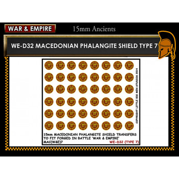 6 by LBMS xy 15mm repubican roman shield designs to fit xyston miniatures rr