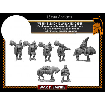 WE-RE45 Legiones in marching order, segmentata, 1st Century