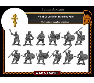 WE-BE08 Early Byzantine (Justinian) - Psiloi (Slingers (8) & Javelins (8) WE-BE08 Early Byzantine (Justinian) - Psiloi (Slingers (8) & Javelins (8)