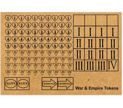 WE-X09 War & Empire MDF Tokens Set